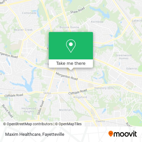 Maxim Healthcare map