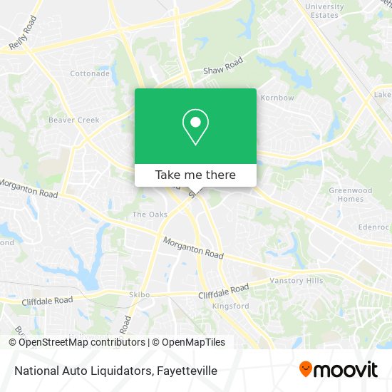 National Auto Liquidators map