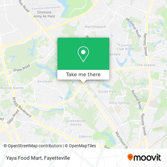 Yaya Food Mart map