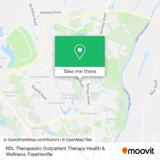 RDL Therapeutic Outpatient Therapy Health & Wellness map