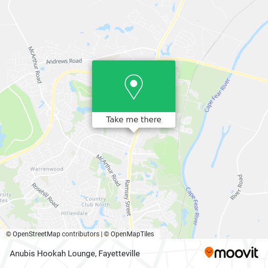 Anubis Hookah Lounge map