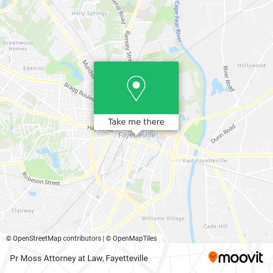 Pr Moss Attorney at Law map