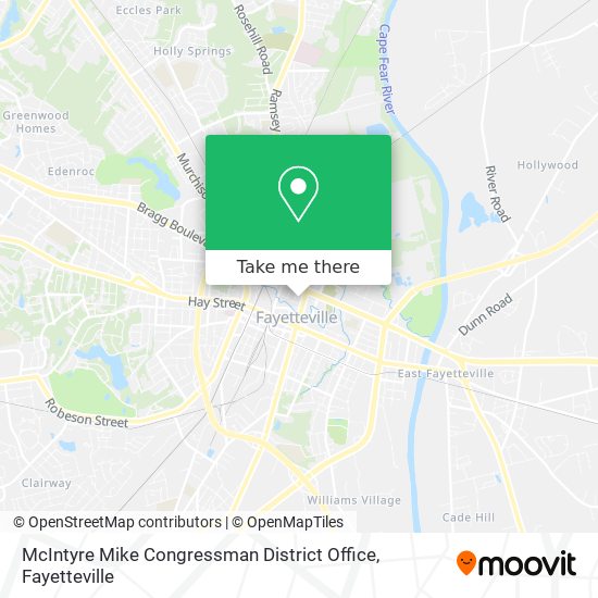 McIntyre Mike Congressman District Office map