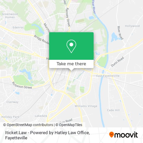 Iticket.Law - Powered by Hatley Law Office map
