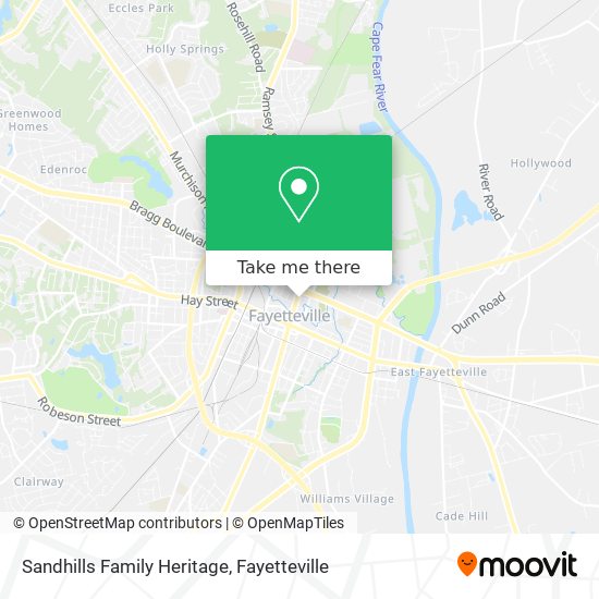 Sandhills Family Heritage map