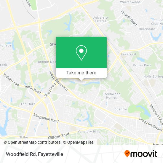 Woodfield Rd map