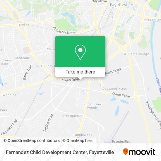 Fernandez Child Development Center map