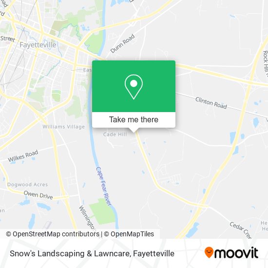 Mapa de Snow's Landscaping & Lawncare