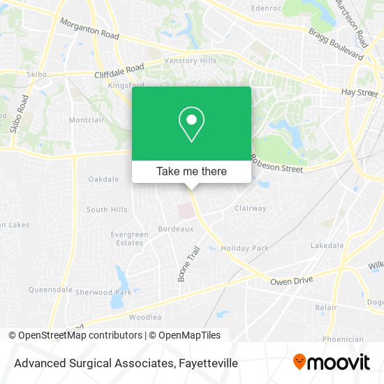 Advanced Surgical Associates map