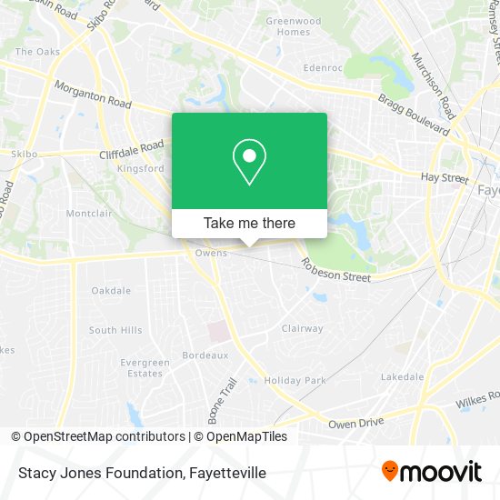 Mapa de Stacy Jones Foundation