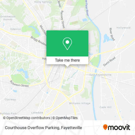 Mapa de Courthouse Overflow Parking