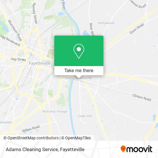 Adams Cleaning Service map