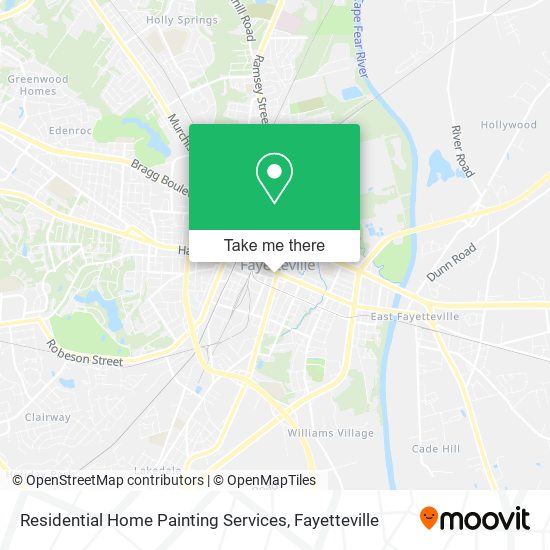 Residential Home Painting Services map