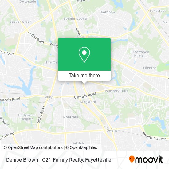 Mapa de Denise Brown - C21 Family Realty