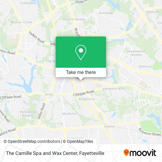 The Camille Spa and Wax Center map
