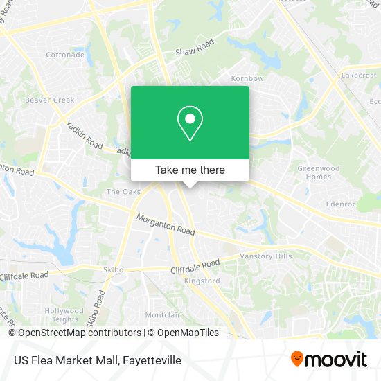 US Flea Market Mall map