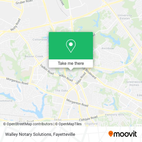 Walley Notary Solutions map