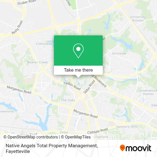 Native Angels Total Property Management map