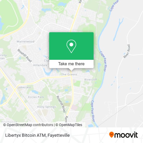 Mapa de Libertyx Bitcoin ATM