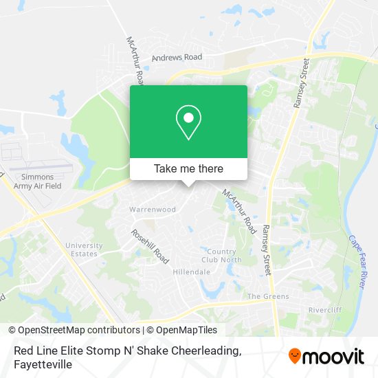 Mapa de Red Line Elite Stomp N' Shake Cheerleading