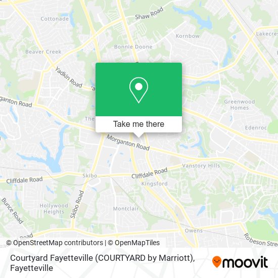 Courtyard Fayetteville (COURTYARD by Marriott) map