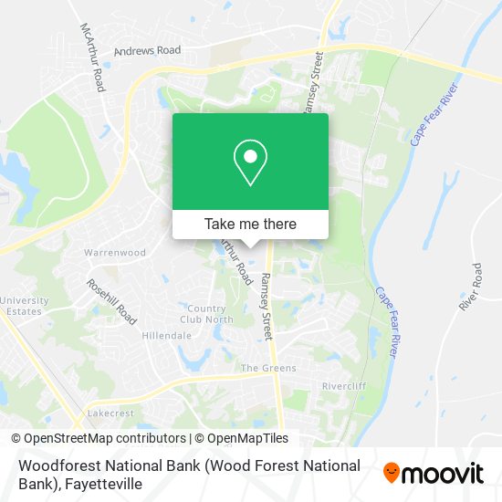 Mapa de Woodforest National Bank (Wood Forest National Bank)