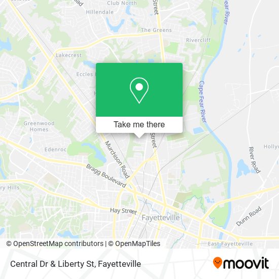 Central Dr & Liberty St map