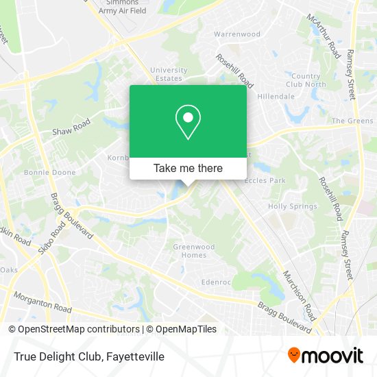 True Delight Club map