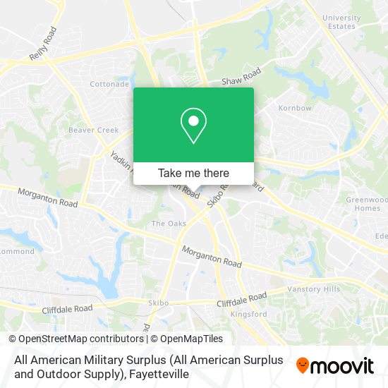 All American Military Surplus (All American Surplus and Outdoor Supply) map