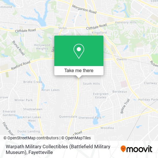 Warpath Military Collectibles (Battlefield Military Museum) map