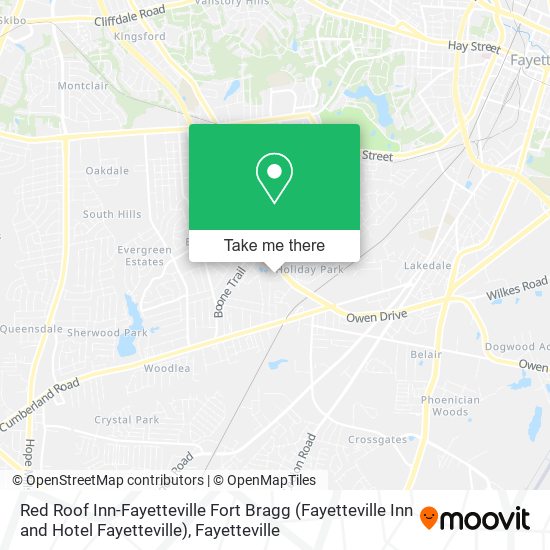 Red Roof Inn-Fayetteville Fort Bragg (Fayetteville Inn and Hotel Fayetteville) map