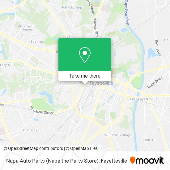 Mapa de Napa Auto Parts (Napa the Parts Store)