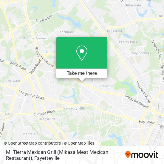 Mapa de Mi Tierra Mexican Grill (Mikasa Meat Mexican Restaurant)