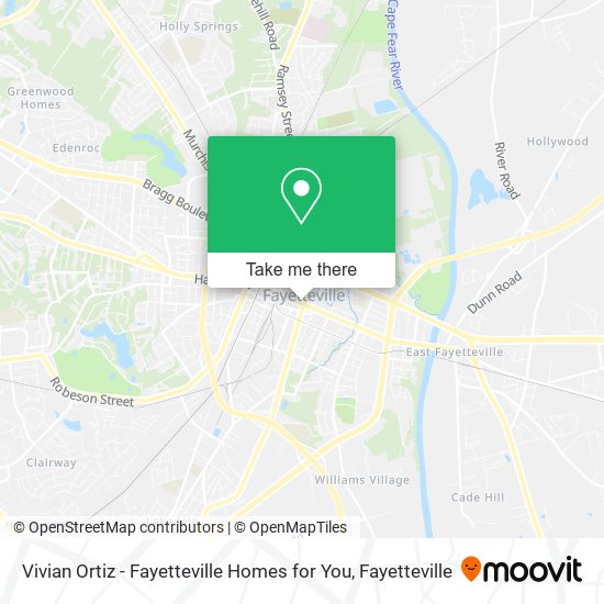 Vivian Ortiz - Fayetteville Homes for You map