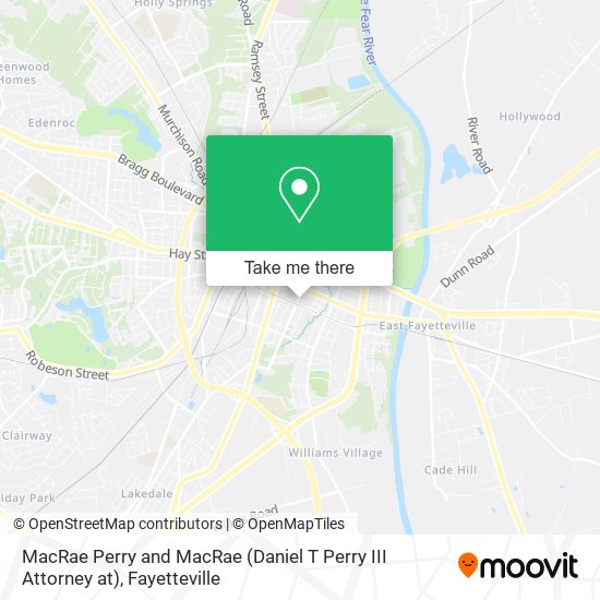 MacRae Perry and MacRae (Daniel T Perry III Attorney at) map