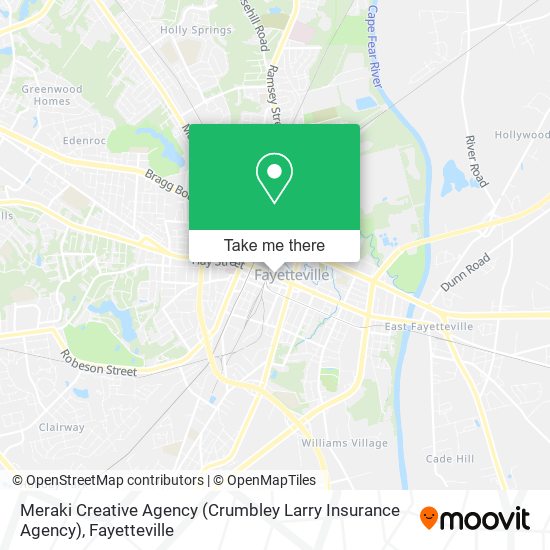 Mapa de Meraki Creative Agency (Crumbley Larry Insurance Agency)