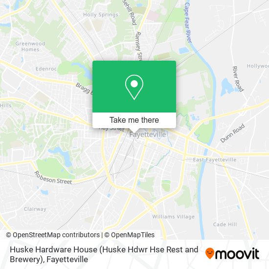 Huske Hardware House (Huske Hdwr Hse Rest and Brewery) map