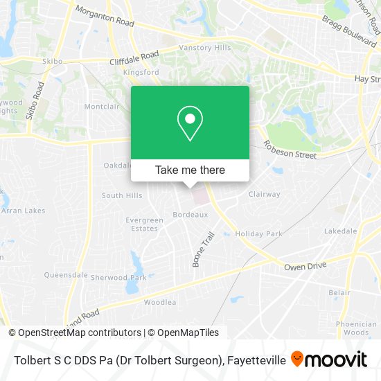 Tolbert S C DDS Pa (Dr Tolbert Surgeon) map