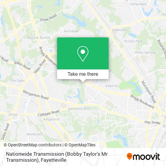 Nationwide Transmission (Bobby Taylor's Mr Transmission) map
