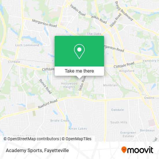 Academy Sports map