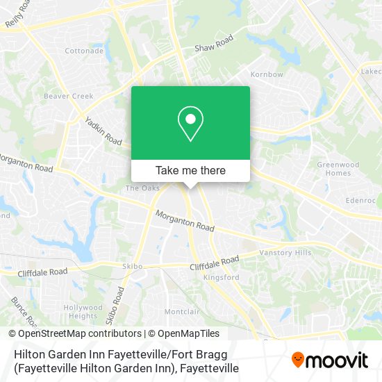 Hilton Garden Inn Fayetteville / Fort Bragg (Fayetteville Hilton Garden Inn) map