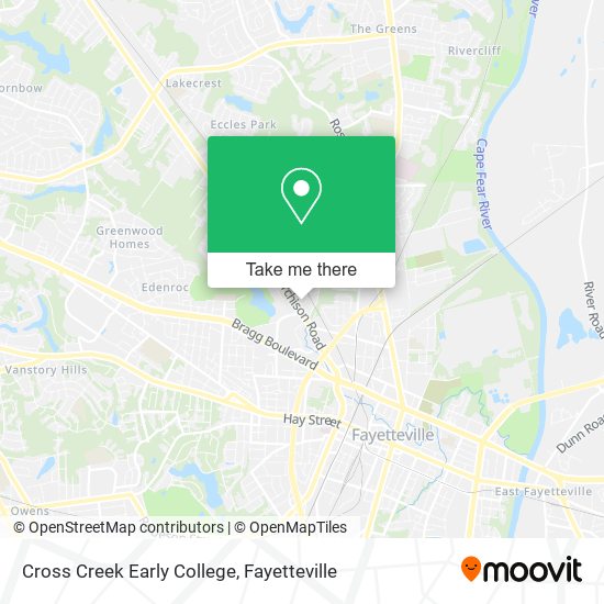 Cross Creek Early College map