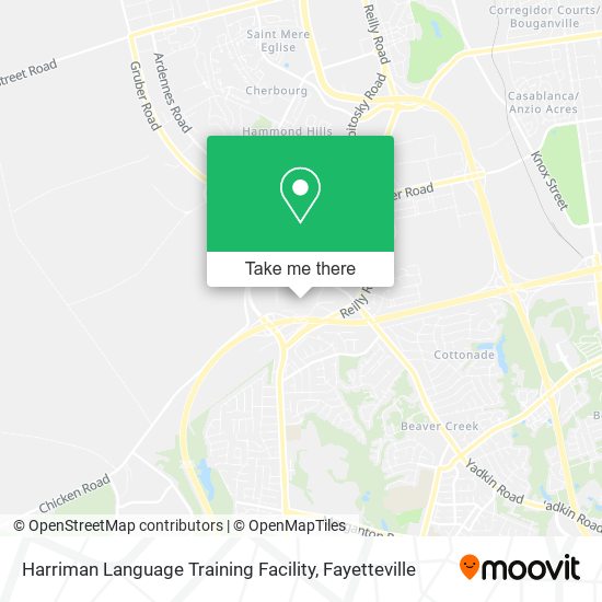 Harriman Language Training Facility map