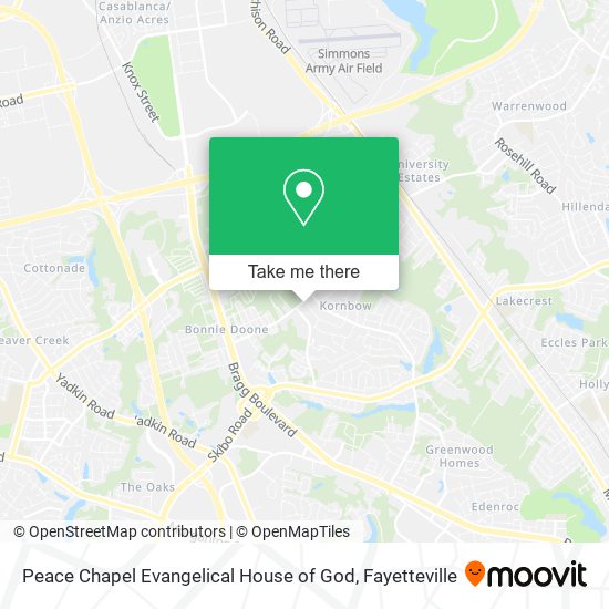 Peace Chapel Evangelical House of God map