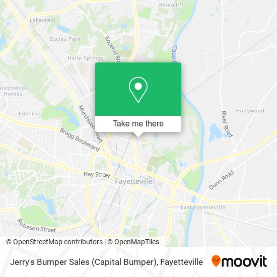 Mapa de Jerry's Bumper Sales (Capital Bumper)