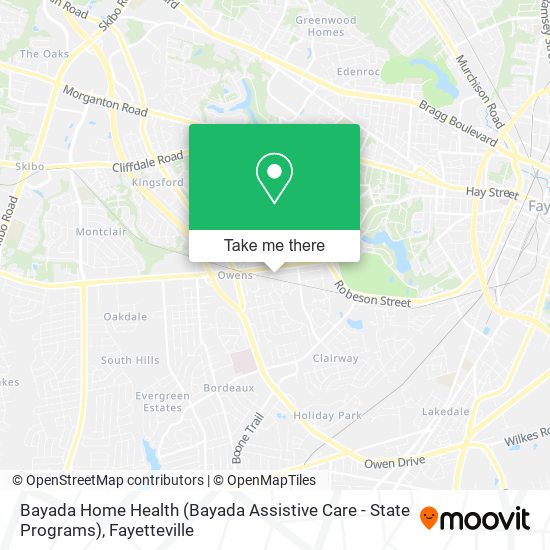 Mapa de Bayada Home Health (Bayada Assistive Care - State Programs)