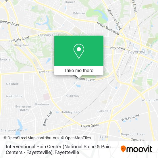 Interventional Pain Center (National Spine & Pain Centers - Fayetteville) map