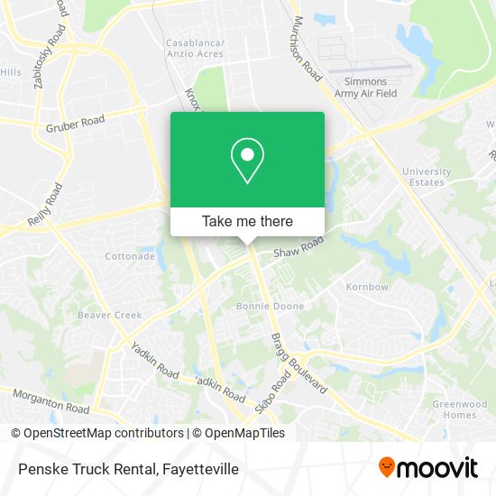 Mapa de Penske Truck Rental