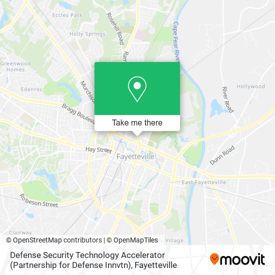 Mapa de Defense Security Technology Accelerator (Partnership for Defense Innvtn)