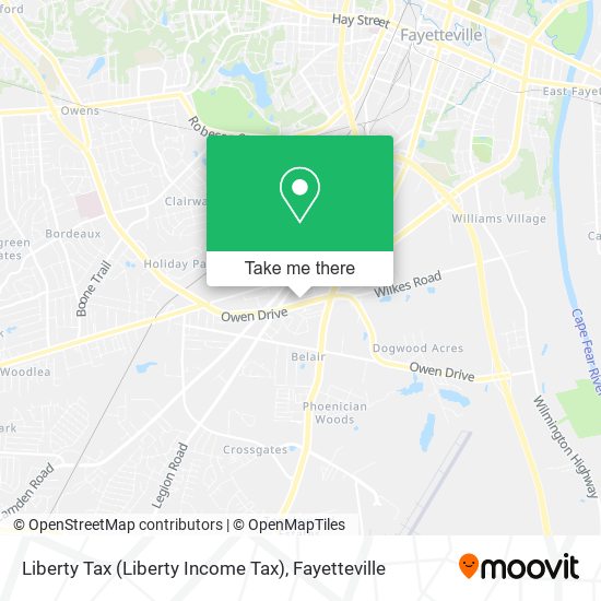 Liberty Tax (Liberty Income Tax) map